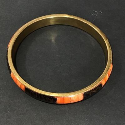 Vintage brass bangle bracelet