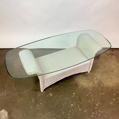 Sale Photo Thumbnail #842: Glass has chip and couple of scratches, see pictures
Measurements:
4' in width, 22" in depth, 16.5" in height
