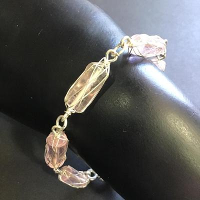 Vintage light purple Crystal Bracelet