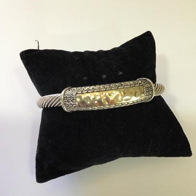 Very nice vintage cable cuff bracelet