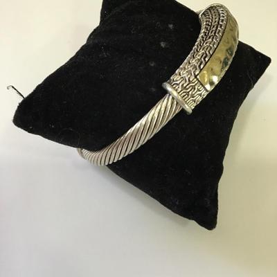 Very nice vintage cable cuff bracelet