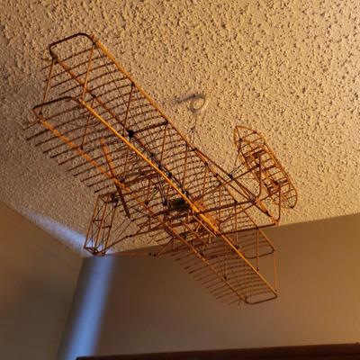 LOT 57: Wooden Model Airplane of 1903 Wright Flyer 1:16