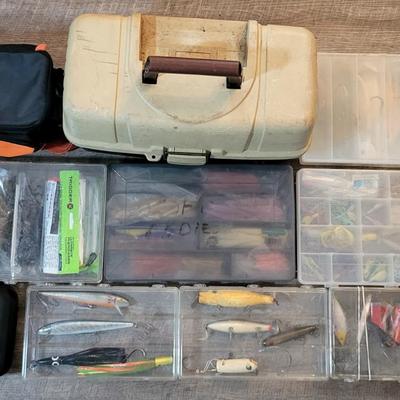 LOT 58: Ten Assorted Fishing Equipment with Contents
