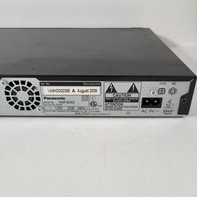 LOT 59: Panasonic Blu-Ray Player Model DMP-BD60 with Two Klipsch Speakers