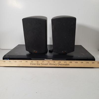 LOT 59: Panasonic Blu-Ray Player Model DMP-BD60 with Two Klipsch Speakers