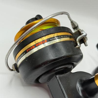LOT 64L: Fishing Reels: Penn 710Z & Stainless Steel Shakespeare Platinum