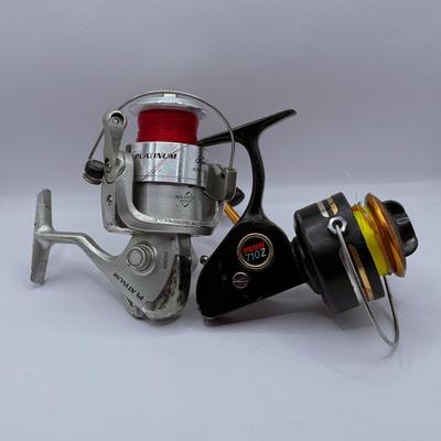 LOT 64L: Fishing Reels: Penn 710Z & Stainless Steel Shakespeare Platinum