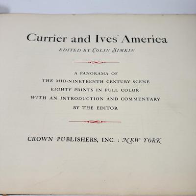 LOT 71L: Vintage Books: 1939 Pinocchio, 1952 Currier & Ives’ America & 1966 The Great Pilgrimage of the Middle Ages