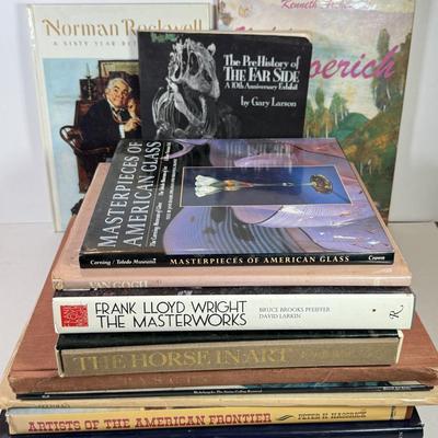 LOT 72F: Vintage Art Books: Norman Rockwell, Far Side, Frank Lloyd Wright & More