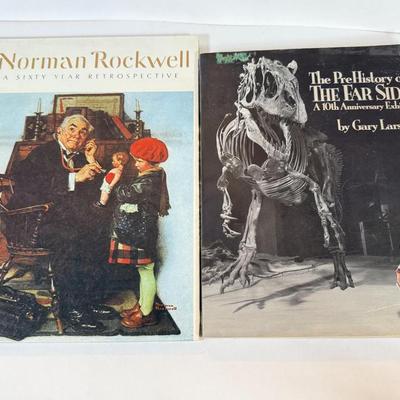 LOT 72F: Vintage Art Books: Norman Rockwell, Far Side, Frank Lloyd Wright & More