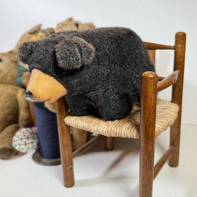 LOT 78K: Vintage Teddy Bears & Furniture
