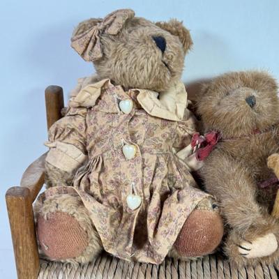 LOT 78K: Vintage Teddy Bears & Furniture