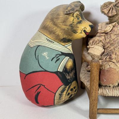 LOT 78K: Vintage Teddy Bears & Furniture
