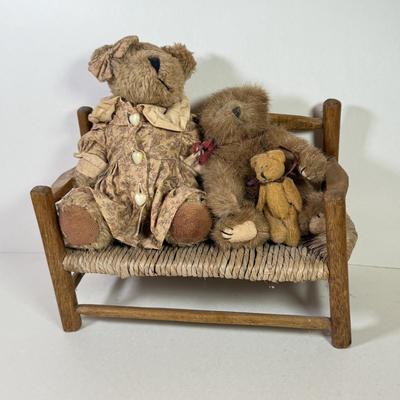 LOT 78K: Vintage Teddy Bears & Furniture