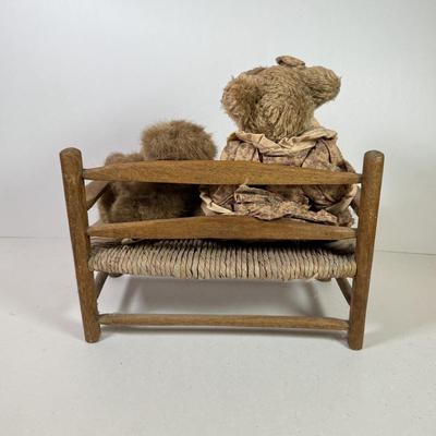 LOT 78K: Vintage Teddy Bears & Furniture