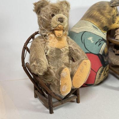 LOT 78K: Vintage Teddy Bears & Furniture