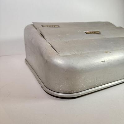 LOT 79K: Vintage Aluminum Kitchen Household Organizer