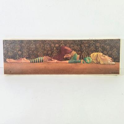 LOT 83D: "Gerome Spent His Free Time Daydreaming Of Being Reincarnated As A Snake" Signed Wall Art by James C. Christensen