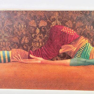 LOT 83D: "Gerome Spent His Free Time Daydreaming Of Being Reincarnated As A Snake" Signed Wall Art by James C. Christensen