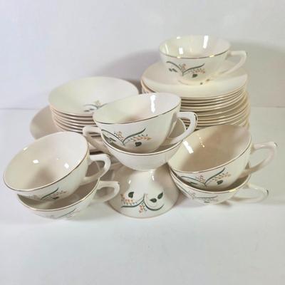 LOT 84D: Vintage Incomplete China Set "Forsythia by Edwin Knowles