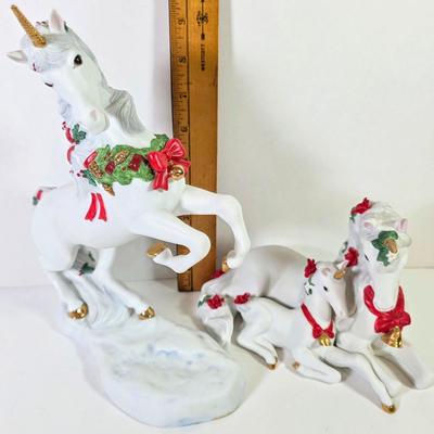 LOT 86D: Vintage Ceramic Christmas Collection Includes Department 56 Sleeping Snowman Candle Stick Holder, Beautiful Fine Porcelain...