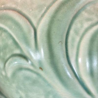 LOT 91D: Vintage McCoy Double Handle Bowl/Planter & Art Deco Double Handle Vase