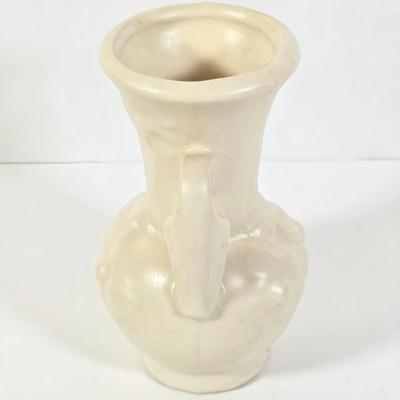 LOT 91D: Vintage McCoy Double Handle Bowl/Planter & Art Deco Double Handle Vase