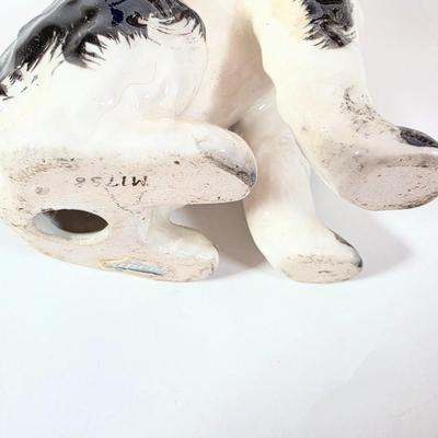 LOT 93D: Vintage Royal Doulton Collie Figurine, Joseph Original Porcelain Christmas Dachshund, Wired Hair Terrier, MCM Cobalt Blue Glass...