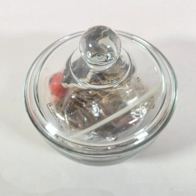 LOT 98D: Collection Of Vintage Costume Jewelry, Includes Holiday Themed Pins, Earrings & A Clear Glass Bowl W/Lid