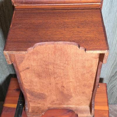 LOT 99D: 2 Small Cedar Chests, 1 Whale Decor Chest W/Two Drawers & 1 Metal Strap Decor Chest