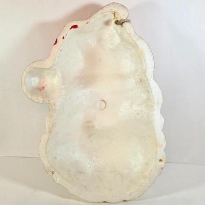 LOT 100D: Vintage Styrofoam Santa Decoration, Snowman Nesting Doll, Plastic Nativity Scene Made In Germany & 2 Reindeer