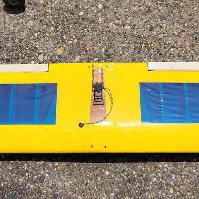 LOT 109: Tri-Color Model Airplane with Gas Engine