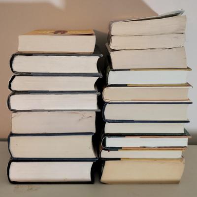 LOT 110: Seventeen Assorted Fiction Books Featuring Dean Koontz and More