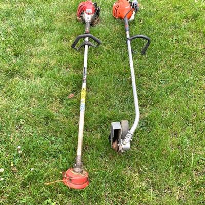 LOT 121G: Gas Powered Red Max BC225DL Komatsu Zenoah Co Weed Trimmer and Echo PE-225 Edger