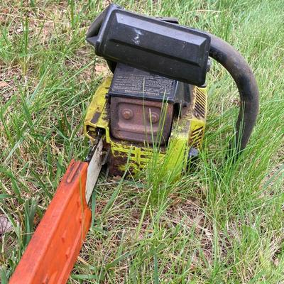LOT 122G: Poulan 2700 Gas Powered Chain Saw with Additional Poulan P3314 Chain Saw for Parts / Repair