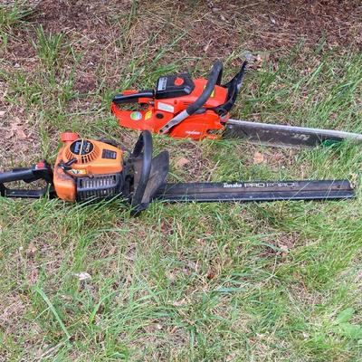 LOT 123G: Tanaka THT 2120 Gas Powered Chain Saw and Echo CS-370 Gas Powered Chain Saw