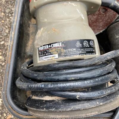 LOT 124G: Porter Cable Quicksand Sander in Case with Collection of Vintage Tools
