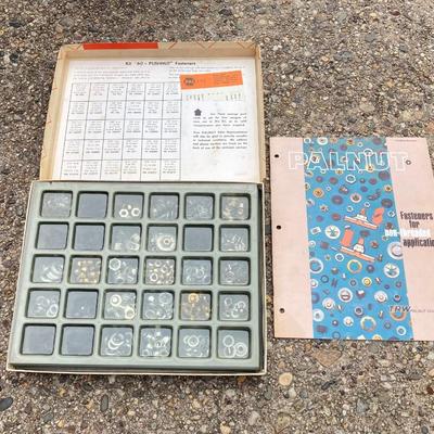 LOT 126G: Tap and Die Sets in Cases and Palnut Lock Nuts / Fasteners in Original Box
