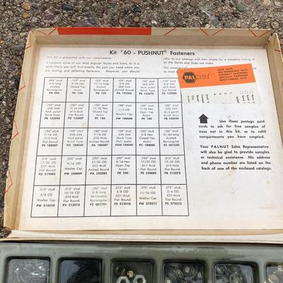 LOT 126G: Tap and Die Sets in Cases and Palnut Lock Nuts / Fasteners in Original Box
