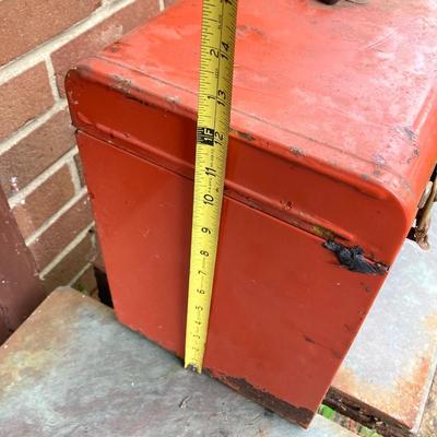 LOT 127G: Craftsman Collection - Metal Toolbox / Large Mouth Tool Bag with Contents and Stanley Level