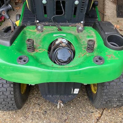 LOT 129P: John Deere E120 Riding Lawn Mower