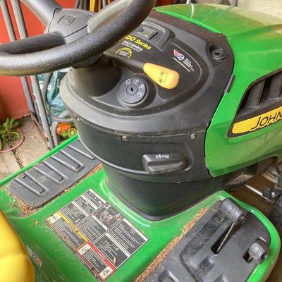 LOT 129P: John Deere E120 Riding Lawn Mower