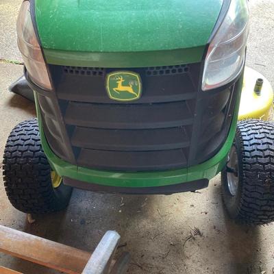 LOT 129P: John Deere E120 Riding Lawn Mower