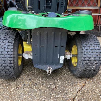 LOT 129P: John Deere E120 Riding Lawn Mower