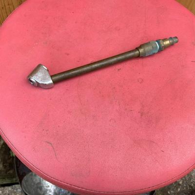 LOT 131S: Automotive Lot - Rolling Seat, Stands, Car Waxer, Hanging Light / Power Cord, Funnel, Sun Inductive Timing Light Model 7501 and...