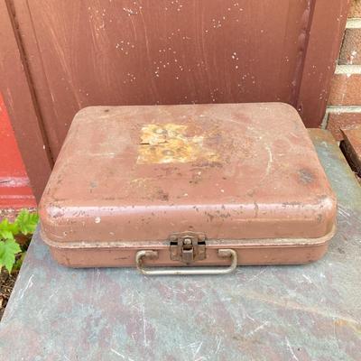 LOT 139G: Vintage Tools - Power House Sabre Jig Saw, Weller Soldering Gun, Soldering Kit, Saw Blades in Wood Storage Box and More