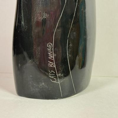 LOT 143L: Black Cat Collection: Vintage Virginia Cigarette Box, Teapot, Vase & More