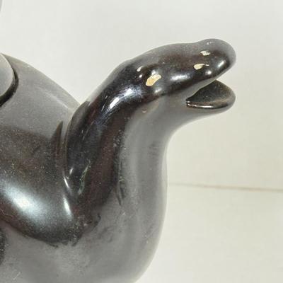 LOT 143L: Black Cat Collection: Vintage Virginia Cigarette Box, Teapot, Vase & More