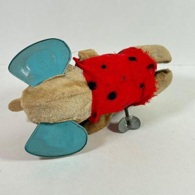 LOT 146L: 1960s Elephant One Man Band Wind Up Toy, Vintage Ceramic Doll made in Japan & Composite Mini Doll
