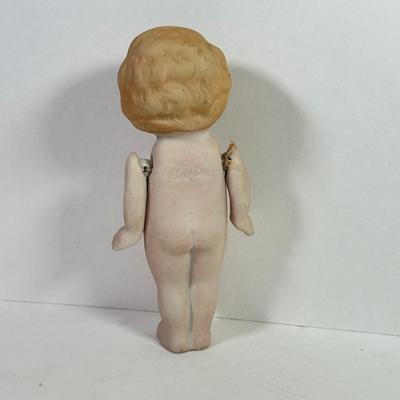 LOT 146L: 1960s Elephant One Man Band Wind Up Toy, Vintage Ceramic Doll made in Japan & Composite Mini Doll